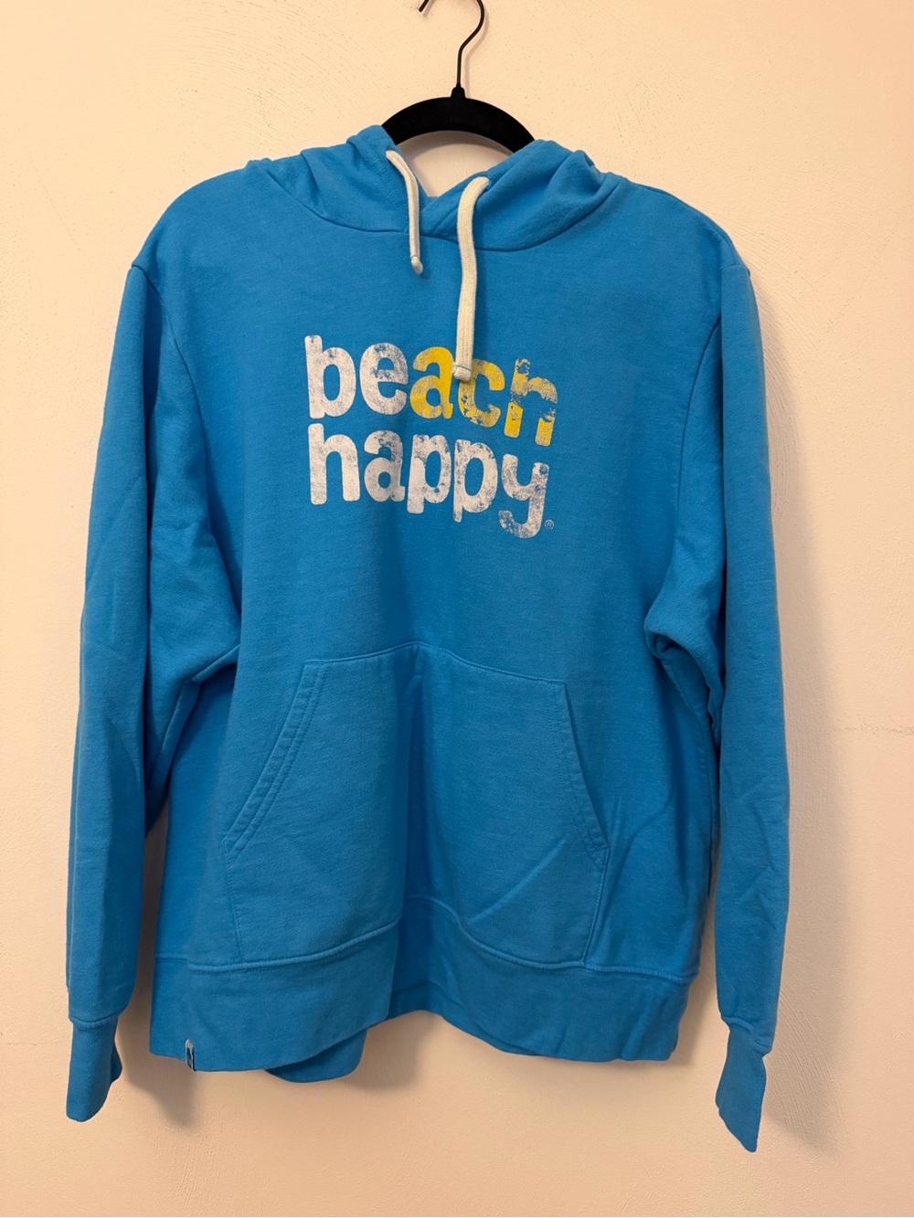 114 - Blue 'Beach Happy' Pullover Hoodie